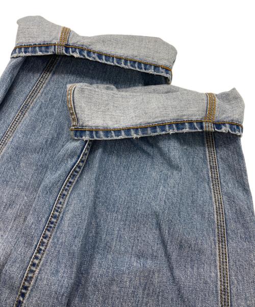 BORDERS at BALCONY（ボーダーズアットバルコニー）BORDERS at BALCONY (ボーダーズアットバルコニー) WIDE-LEG PAINTER DENIM インディゴ サイズ:38の古着・服飾アイテム