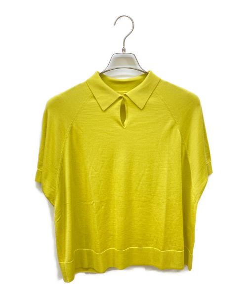 TOMORROW LAND collection（トゥモローランドコレクション）TOMORROW LAND collection (トゥモローランドコレクション) カシミヤシルク ポロカラープルオーバー イエロー サイズ:Sの古着・服飾アイテム