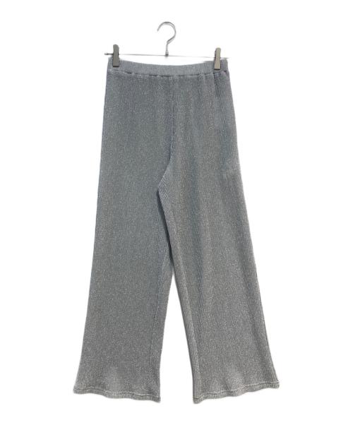 Spick and Span（スピック＆スパン）Spick and Span (スピックアンドスパン) ラメセミワイドイージーパンツ グレー サイズ:36 未使用品の古着・服飾アイテム