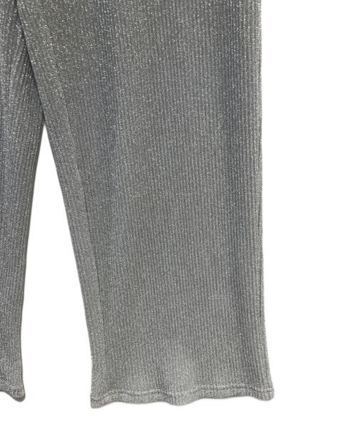 Spick and Span（スピック＆スパン）Spick and Span (スピックアンドスパン) ラメセミワイドイージーパンツ グレー サイズ:36 未使用品の古着・服飾アイテム