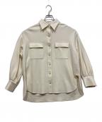 SHIPSシップス）の古着「ウールシャツジャケット」｜アイボリー