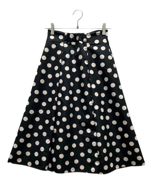 ANAYI（アナイ）ANAYI (アナイ) グログランドットハイウエスト スカート ブラック サイズ:34の古着・服飾アイテム