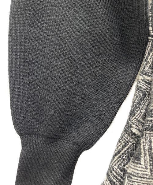 ANAYI（アナイ）ANAYI (アナイ) ニット切替ワンピース ブラック サイズ:34の古着・服飾アイテム