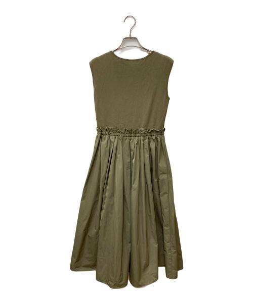 ANAYI（アナイ）ANAYI (アナイ) タフタ切り替えワンピース カーキ サイズ:36の古着・服飾アイテム