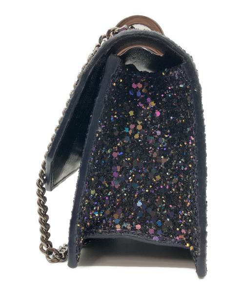 JIMMY CHOO（ジミーチュウ）JIMMY CHOO (ジミーチュウ) チェーンショルダーバッグ ブラックの古着・服飾アイテム