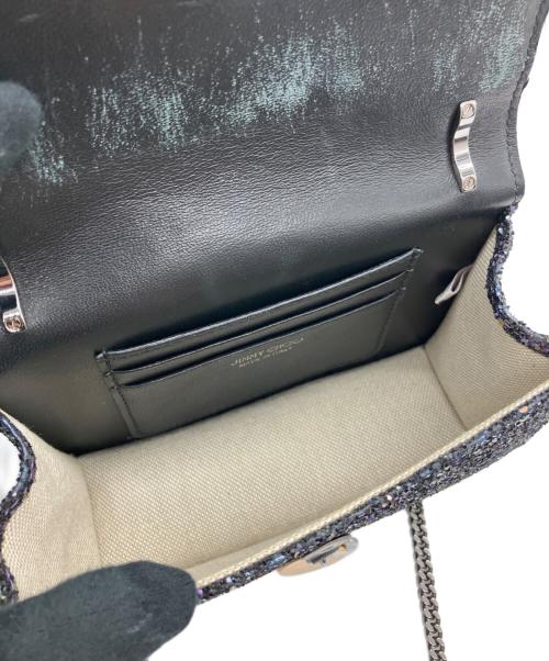 JIMMY CHOO（ジミーチュウ）JIMMY CHOO (ジミーチュウ) チェーンショルダーバッグ ブラックの古着・服飾アイテム