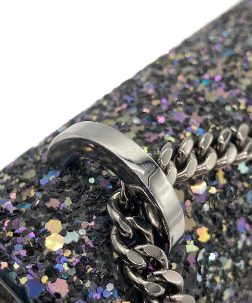 JIMMY CHOO（ジミーチュウ）JIMMY CHOO (ジミーチュウ) チェーンショルダーバッグ ブラックの古着・服飾アイテム