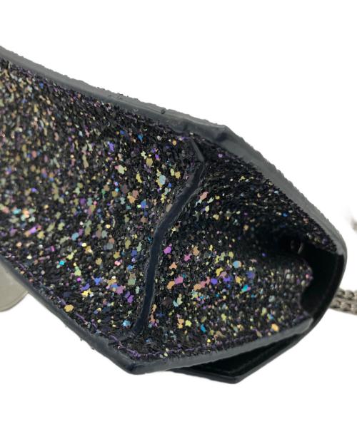 JIMMY CHOO（ジミーチュウ）JIMMY CHOO (ジミーチュウ) チェーンショルダーバッグ ブラックの古着・服飾アイテム