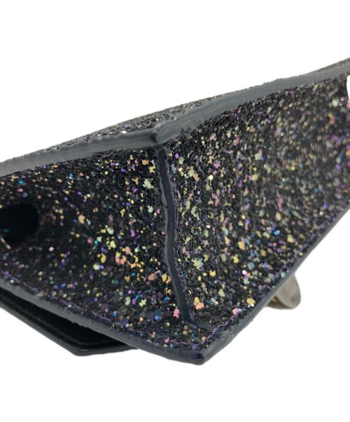 JIMMY CHOO（ジミーチュウ）JIMMY CHOO (ジミーチュウ) チェーンショルダーバッグ ブラックの古着・服飾アイテム