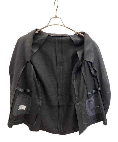 TAGLIATORE（タリアトーレ）TAGLIATORE (タリアトーレ) リネン2Bジャケット ブラック サイズ:46の古着・服飾アイテム