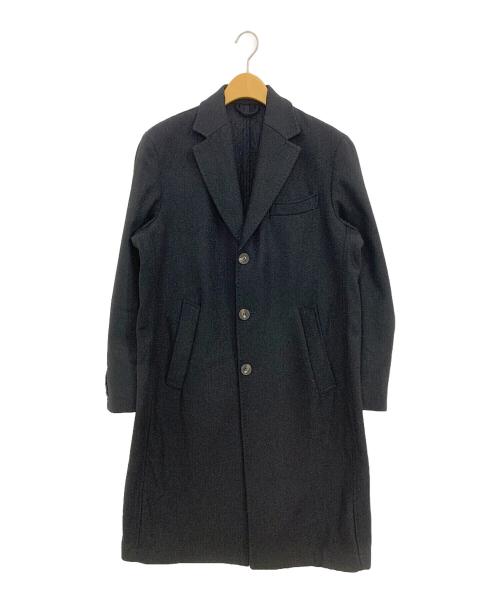 Giampaolo（ジャンパオロ）Giampaolo (ジャンパオロ) チェスターコート ブラック サイズ:ＳＩＺＥ４６の古着・服飾アイテム