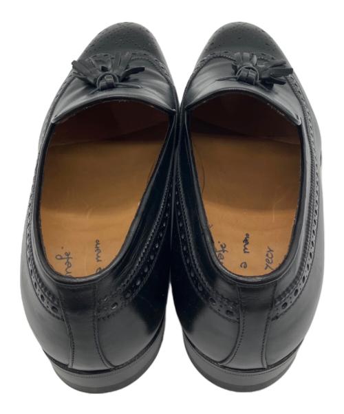 ENZO BONAFE（エンツォボナフェ）ENZO BONAFE (エンツォボナフェ) ウィングチップ タッセルスリッポン ブラック サイズ:7 1/2の古着・服飾アイテム