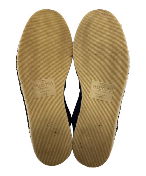 VALENTINO GARAVANI（ヴァレンティノ・ガラヴァーニ）VALENTINO GARAVANI (ヴァレンティノ・ガラヴァーニ) エスパドリーユ ブラック サイズ:42の古着・服飾アイテム