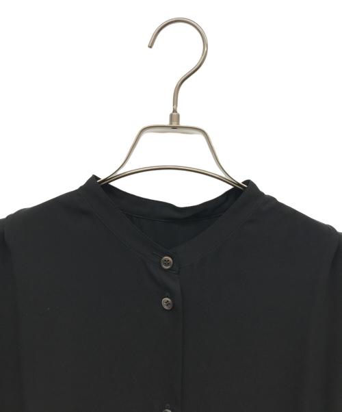 BEARDSLEY（ビアズリー）BEARDSLEY (ビアズリー) 後ろプリーツシャツワンピース ブラック サイズ:Fの古着・服飾アイテム