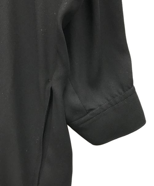 BEARDSLEY（ビアズリー）BEARDSLEY (ビアズリー) 後ろプリーツシャツワンピース ブラック サイズ:Fの古着・服飾アイテム