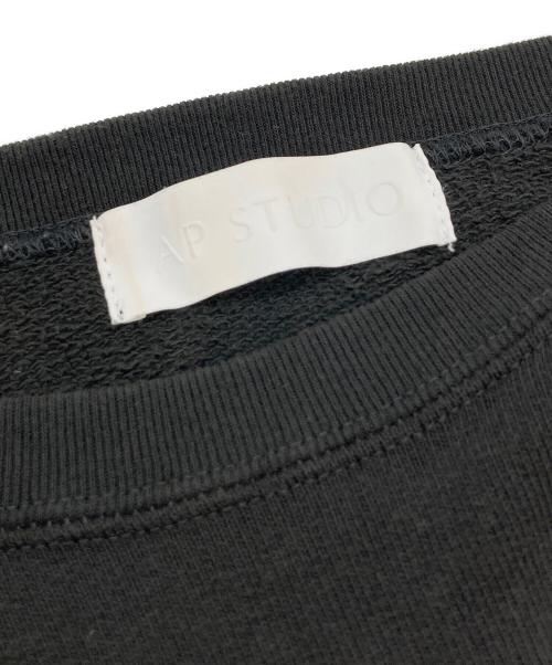 AP STUDIO（エーピーストゥディオ）AP STUDIO (エーピーストゥディオ) PRINT SWEAT PULLOVER ブラック サイズ:FREEの古着・服飾アイテム