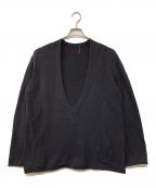 L'appartementアパルトモン）の古着「Cotton V Neck Knit」｜ブラック