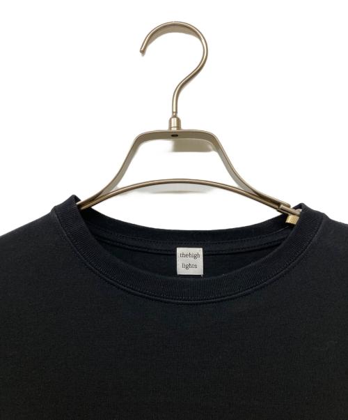 Thehighlights（ザハイライツ）thehighlights (ザハイライツ) big LS tee ブラック サイズ:1の古着・服飾アイテム