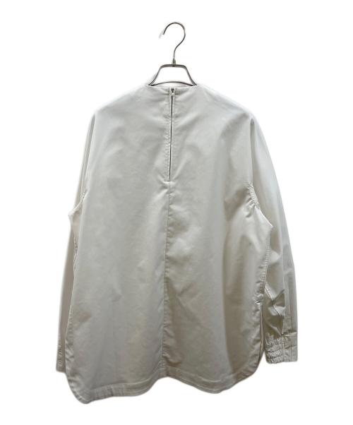 HYKE（ハイク）HYKE (ハイク) TASLAN TWILL TOPブラウス ホワイト サイズ:2の古着・服飾アイテム