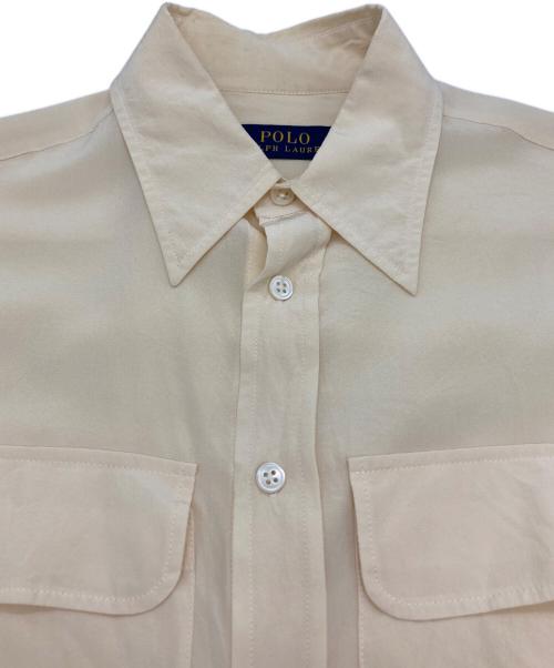 POLO RALPH LAUREN（ポロ・ラルフローレン）POLO RALPH LAUREN (ポロ・ラルフローレン) シルクシャツ ベージュの古着・服飾アイテム