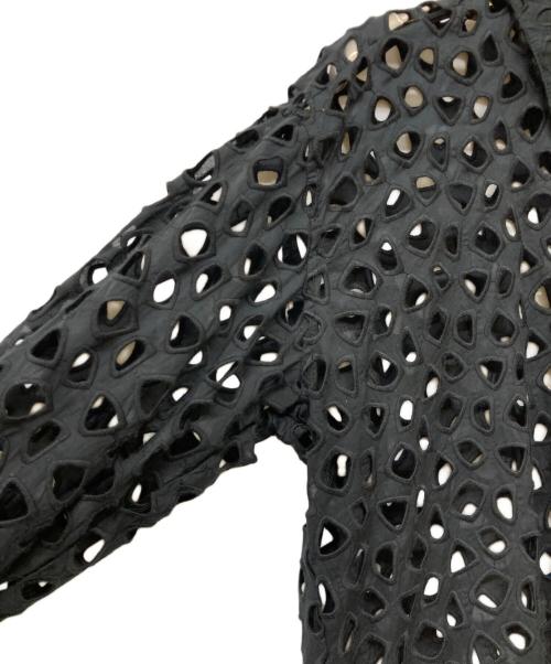 ERiKOKATORi（エリコカトリ）ERiKOKATORi (エリコカトリ) cutwork shirts ブラック サイズ:Freeの古着・服飾アイテム