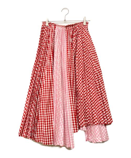 COMME des GARCONS GIRL（コムデギャルソンガール）COMME des GARCONS GIRL (コムデギャルソンガール) ギンガムスカート レッド×ピンク サイズ:Sの古着・服飾アイテム