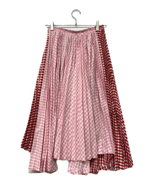 COMME des GARCONS GIRL（コムデギャルソンガール）COMME des GARCONS GIRL (コムデギャルソンガール) ギンガムスカート レッド×ピンク サイズ:Sの古着・服飾アイテム