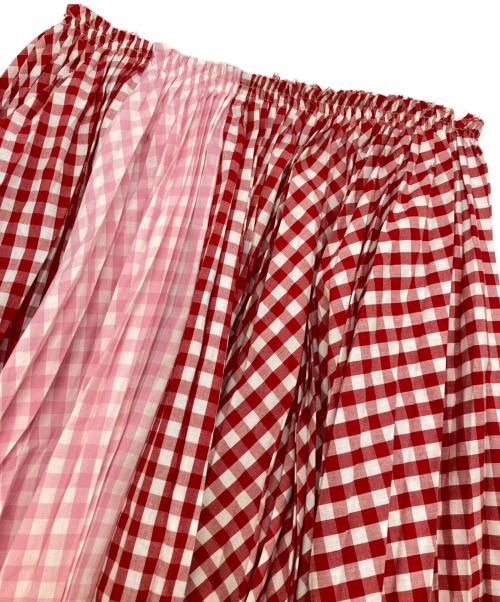 COMME des GARCONS GIRL（コムデギャルソンガール）COMME des GARCONS GIRL (コムデギャルソンガール) ギンガムスカート レッド×ピンク サイズ:Sの古着・服飾アイテム