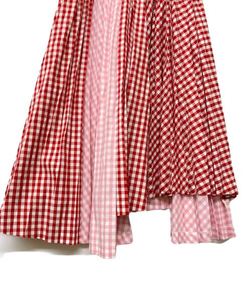 COMME des GARCONS GIRL（コムデギャルソンガール）COMME des GARCONS GIRL (コムデギャルソンガール) ギンガムスカート レッド×ピンク サイズ:Sの古着・服飾アイテム