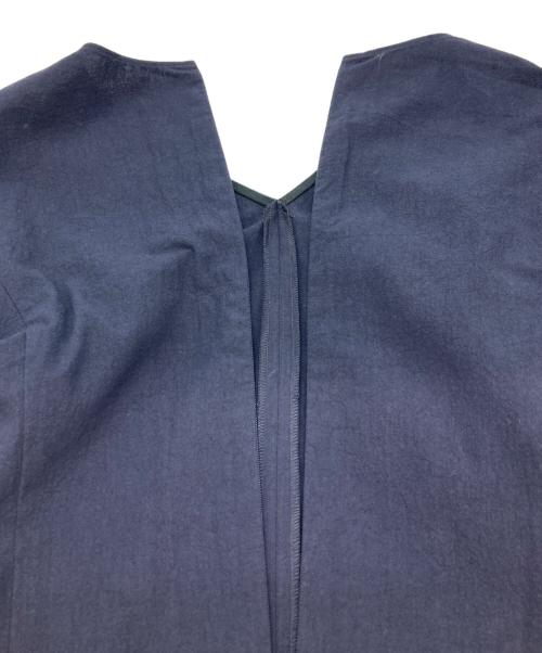 Noble（ノーブル）Noble (ノーブル) ランタンパフスリーブブラウス ネイビー サイズ:FREEの古着・服飾アイテム