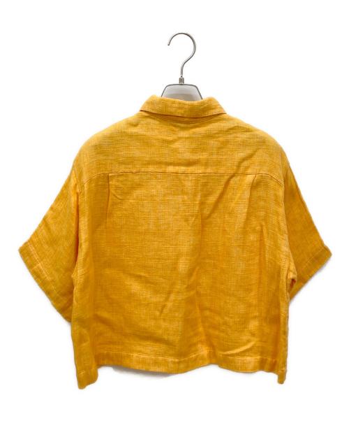 AURALEE（オーラリー）AURALEE (オーラリー) LINEN DOUBLE FACE HARF SLEEVED SHIRTS オレンジ サイズ:SIZE 1の古着・服飾アイテム