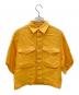 AURALEE（オーラリー）の古着「LINEN DOUBLE FACE HARF SLEEVED SHIRTS」｜オレンジ
