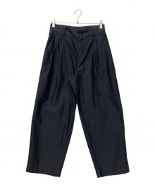 nicholson and nicholson（ニコルソンアンドニコルソン）の古着「タックパンツ」｜ネイビー