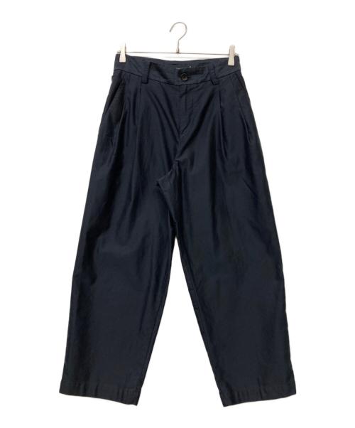 nicholson and nicholson（ニコルソンアンドニコルソン）nicholson and nicholson (ニコルソンアンドニコルソン) タックパンツ ネイビー サイズ:40の古着・服飾アイテム