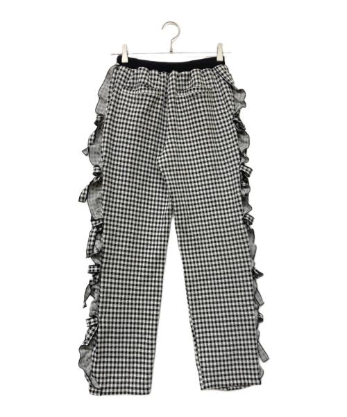 Candy Stripper（キャンディーストリッパー）Candy Stripper (キャンディーストリッパー) DECORATIVE RIBBON パンツ ホワイト×ブラック サイズ:2の古着・服飾アイテム