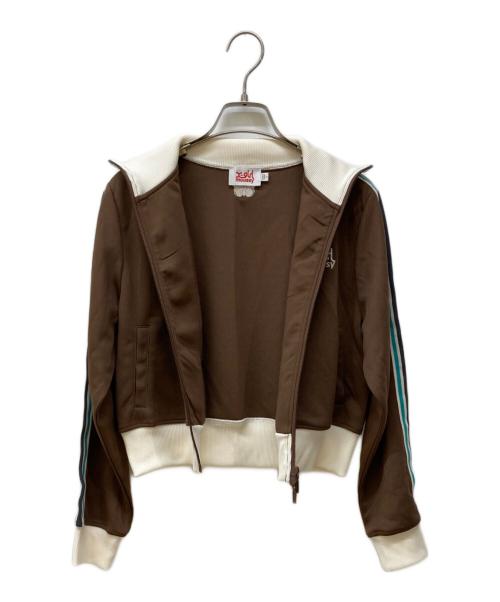 X-GIRL（エックスガール）X-GIRL (エックスガール) moussy (マウジー) COMPACT トラックジャケット ブラウン サイズ:Freeの古着・服飾アイテム