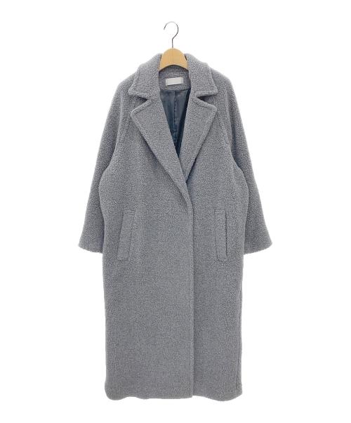 outersunset（アウターサンセット）outersunset (アウターサンセット) ボアロングコート グレー サイズ:ＳＩＺＥ　Ｍの古着・服飾アイテム