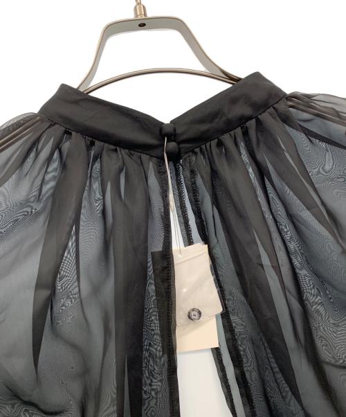 AKTE（アクテ）AKTE (アクテ) レイヤードパフィースリーブブラウス ブラック サイズ:Free 未使用品の古着・服飾アイテム