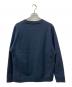 ATON (エイトン) ナチュラルガーメントダイプルオーバークルーネックスウェットシャツ ネイビー サイズ:04：6000円