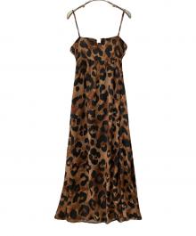 MAISON SPECIAL（メゾンスペシャル）の古着「レオパードキャミワンピース」｜ブラウン