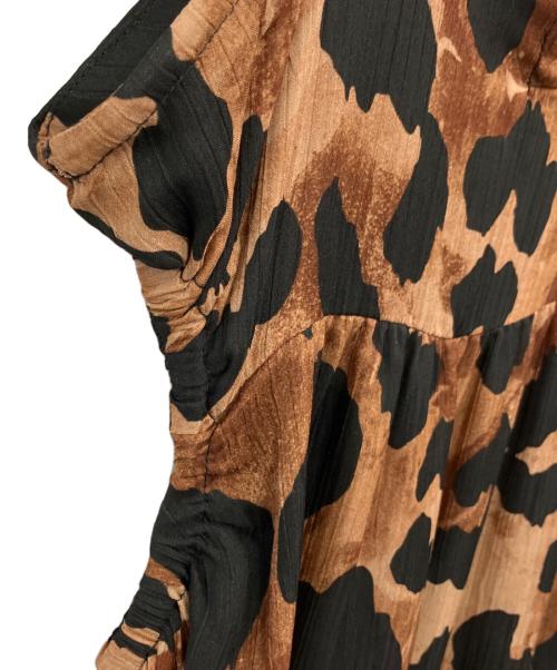 MAISON SPECIAL（メゾンスペシャル）MAISON SPECIAL (メゾンスペシャル) レオパードキャミワンピース ブラウン サイズ:Fの古着・服飾アイテム