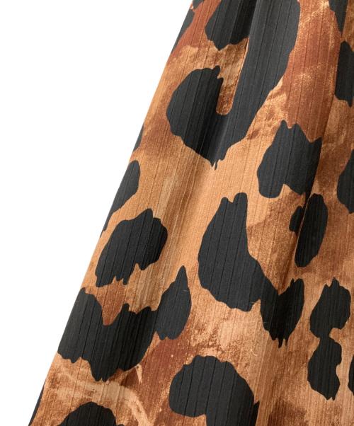 MAISON SPECIAL（メゾンスペシャル）MAISON SPECIAL (メゾンスペシャル) レオパードキャミワンピース ブラウン サイズ:Fの古着・服飾アイテム