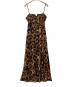 MAISON SPECIAL（メゾンスペシャル）の古着「レオパードキャミワンピース」｜ブラウン