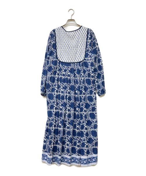 SZ Blockprints（エスゼットブロックプリント）SZ Blockprints (エスゼットブロックプリント) KITTY DRESS ROSEワンピース ネイビー サイズ:Sの古着・服飾アイテム