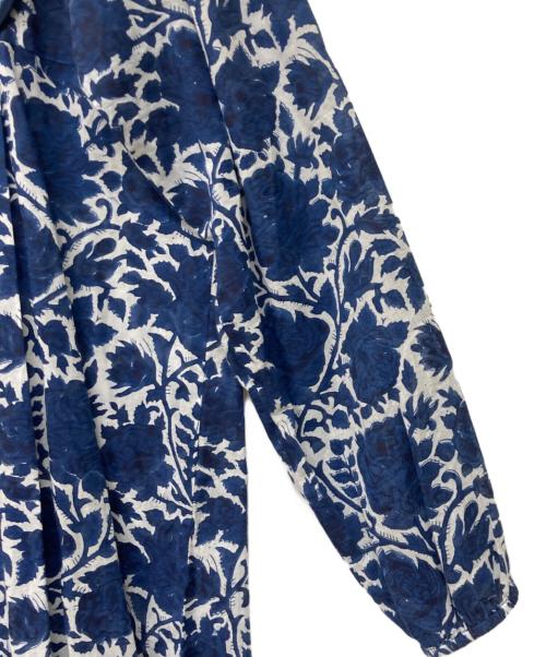 SZ Blockprints（エスゼットブロックプリント）SZ Blockprints (エスゼットブロックプリント) KITTY DRESS ROSEワンピース ネイビー サイズ:Sの古着・服飾アイテム
