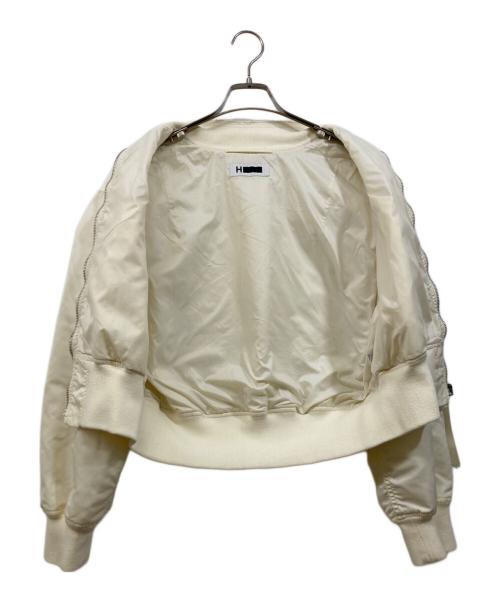 H BEAUTY&YOUTH（エイチ ビューティー&ユース）H BEAUTY&YOUTH (エイチ ビューティー&ユース) NYLON JACKET アイボリー サイズ:Sの古着・服飾アイテム