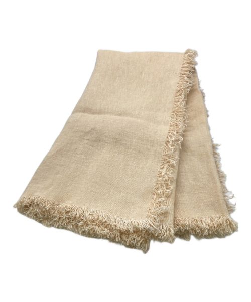 ASAUCE MELER（アソースメレ）ASAUCE MELER (アソースメレ) リネンストール ベージュの古着・服飾アイテム