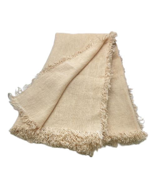 ASAUCE MELER（アソースメレ）ASAUCE MELER (アソースメレ) リネンストール ベージュの古着・服飾アイテム