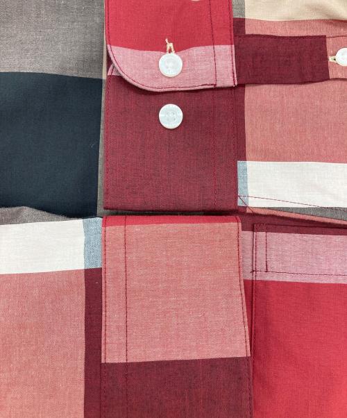 BLACK LABEL CRESTBRIDGE（ブラックレーベル クレストブリッジ）BLACK LABEL CRESTBRIDGE (ブラックレーベル クレストブリッジ) チェックシャツ レッド サイズ:Mの古着・服飾アイテム