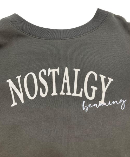 stola.（ストラ）stola. (ストラ) ロゴスウェットカットソープルオーバー チャコールグレー サイズ:FREEの古着・服飾アイテム